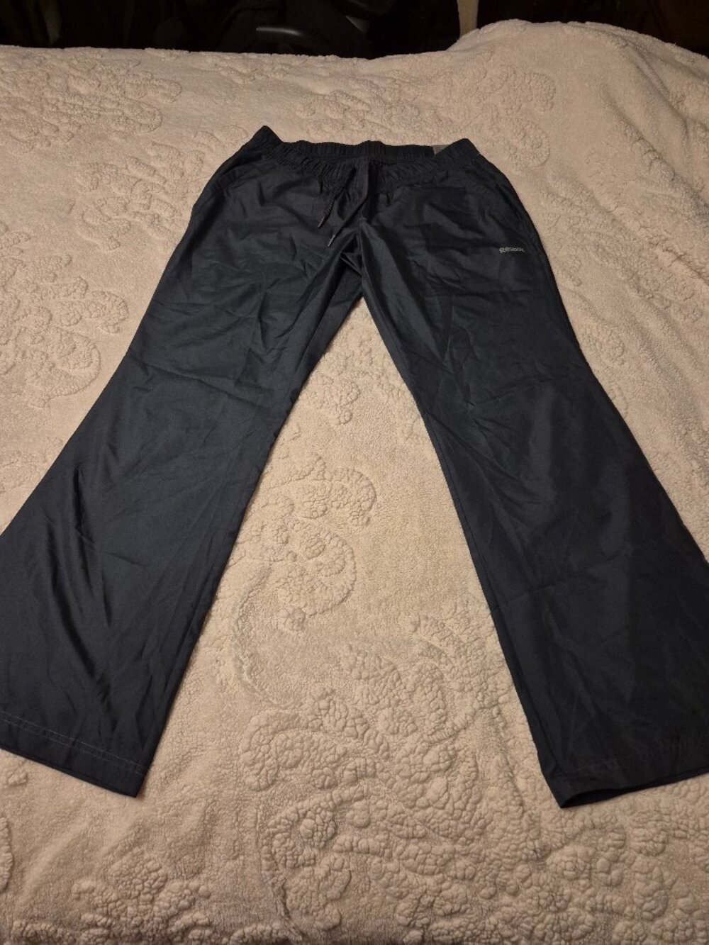 NWT Reebok Nylon Bootcut Athletic Pants (M)